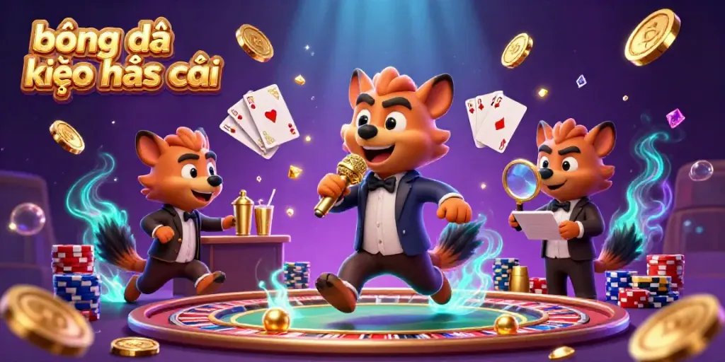 Experience thrilling sports betting at bóng đá kèo nhà cái with lively hyenas in a dynamic casino scene.