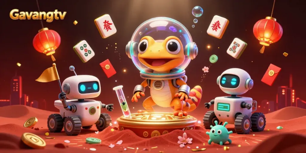 Experience thrilling gameplay at Gavangtv's lively alien casino adventure filled with vibrant colors and exciting elements.