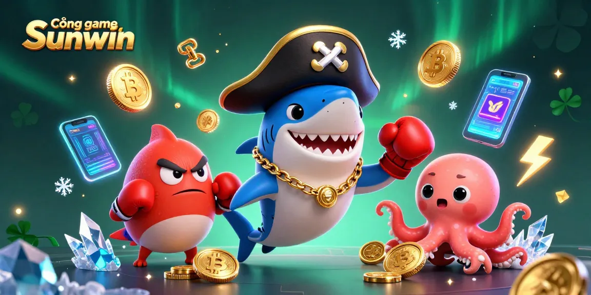 Engage in thrilling adventures at Cổng game Sunwin with vibrant characters and exciting cryptocurrency elements.