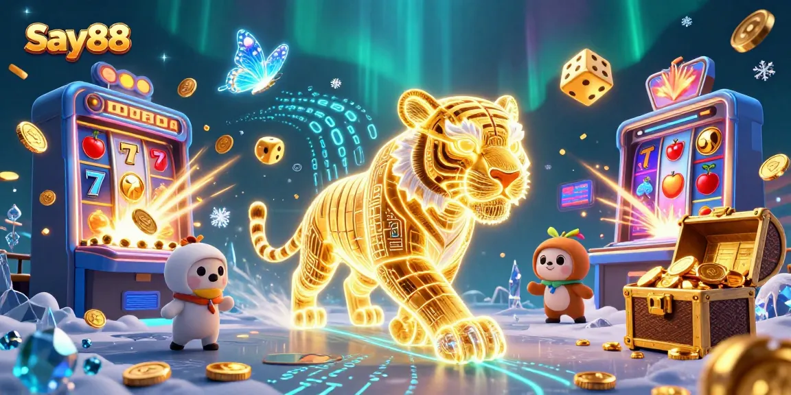 Experience thrilling wins at Say88 with jackpots, vibrant casino elements, and captivating characters.