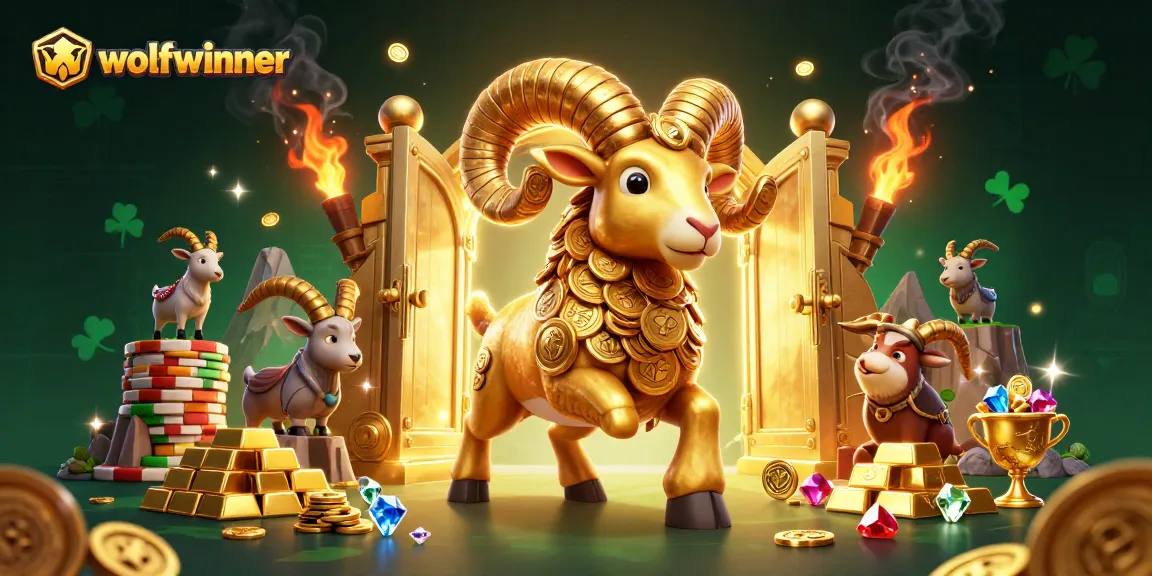 wolfwinner brings excitement to life with a golden ram charging through a treasure-filled casino